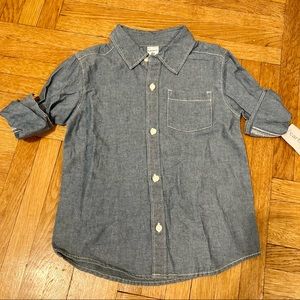 NWT Carter’s Button Front Chambray Shirt